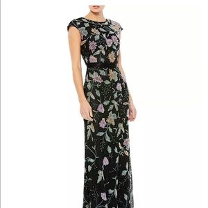 Mac Duggal Beaded Floral Gown - 2